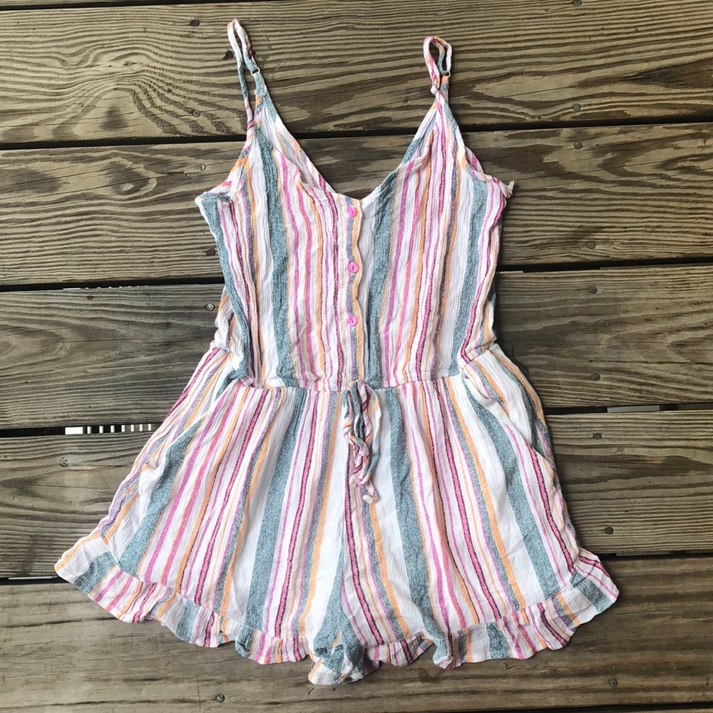 SOLD Striped Romper - Picture 1 of 6